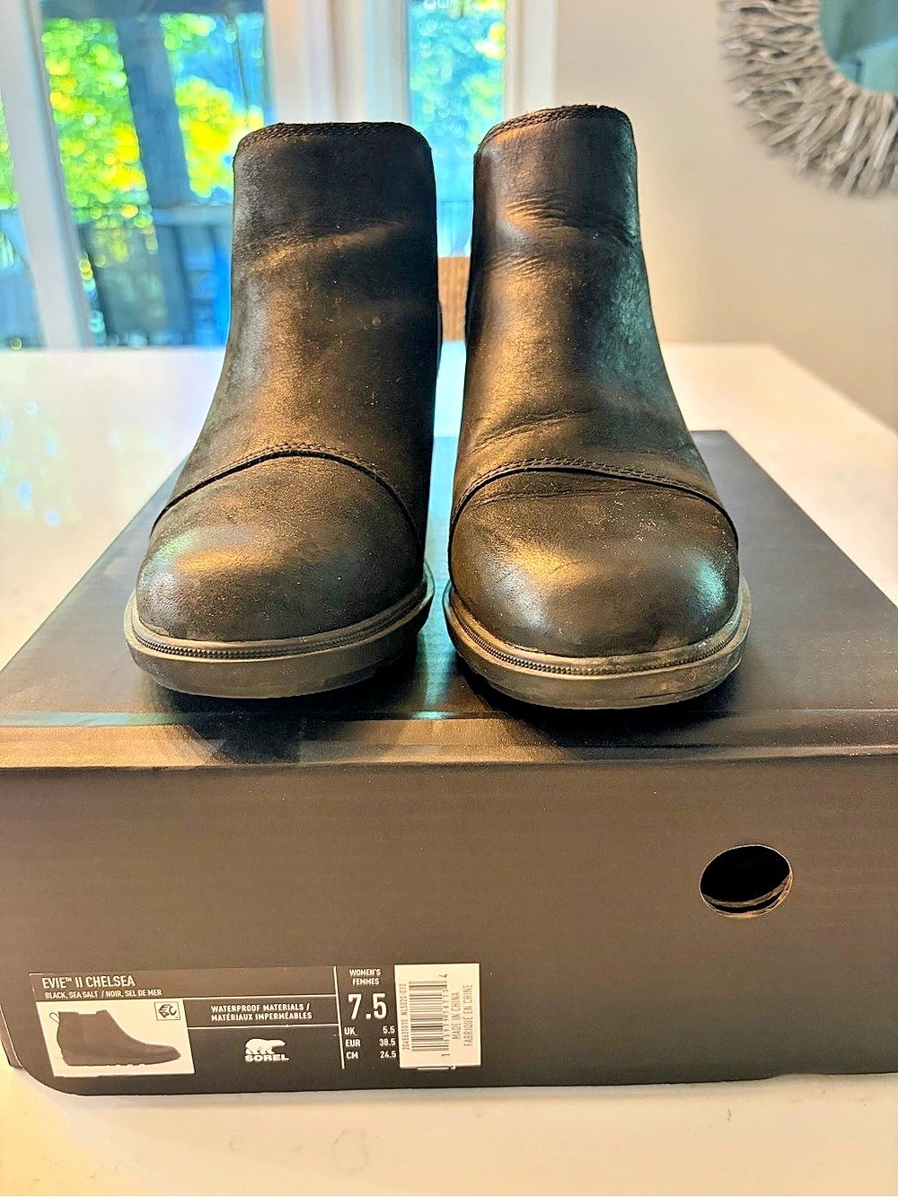 Sorel Evie II Chelsea Black Chelsea Boots US 7.5